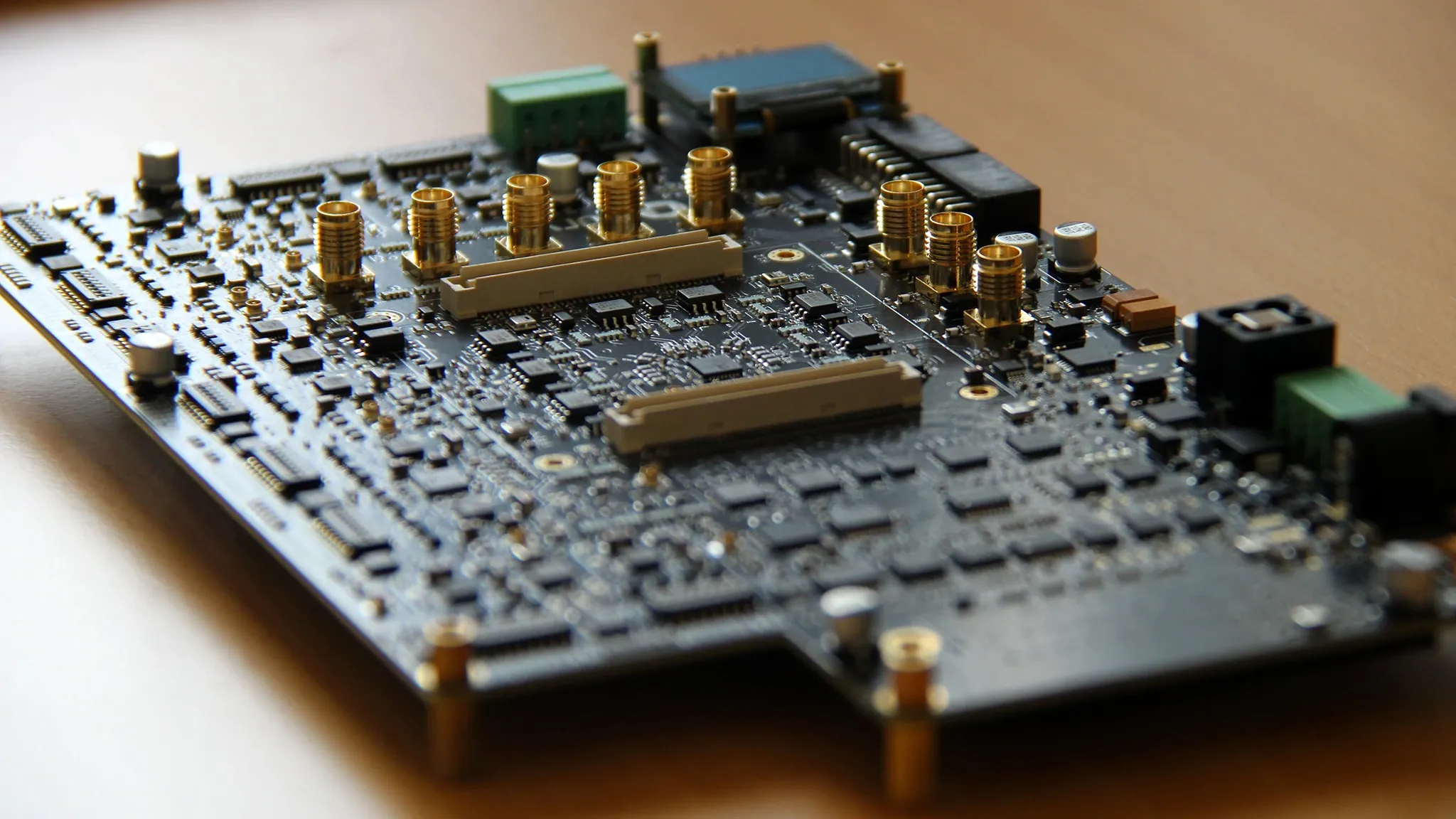 The ETRA acquisition and control board, seen at an angle