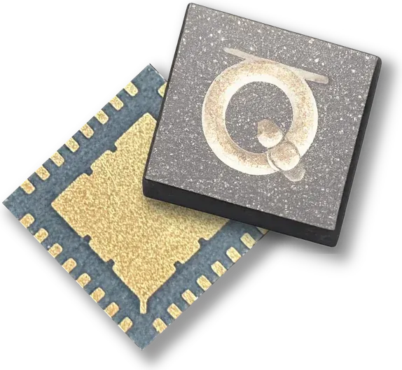 Render of the QRNG chip in a QFN package