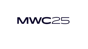 MWC25 logo in black representing Mobile World Congress 2025